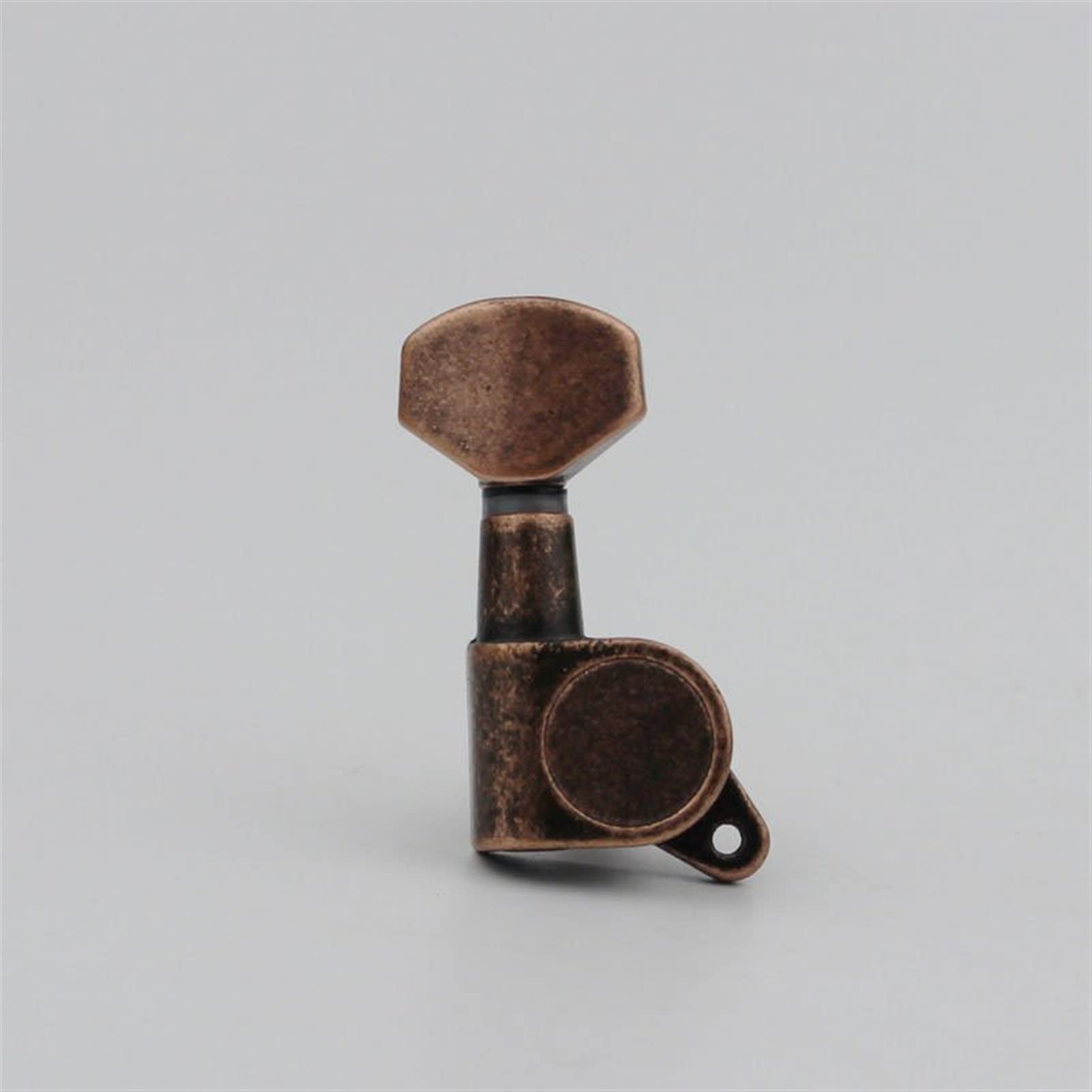 Stimmwirbel Gitarrensaiten Gitarre-Verriegelungs-Tuner-Gitarren-Tuning-Pegs Maschinenkopfschloss Antike Bronze (Color : 6R)