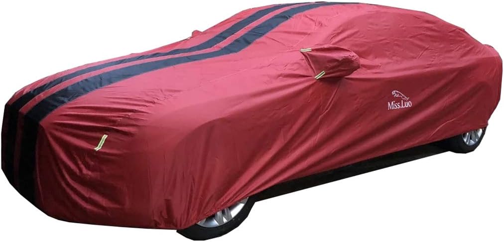 GAIXIA Car Cover Awning Cover | Waterproof And UV Protection | Outdoor Car Clothing For All Outdoor Car Clothing Car Protection Car cover (Color : Red, Size : Volkswagen EOS)
