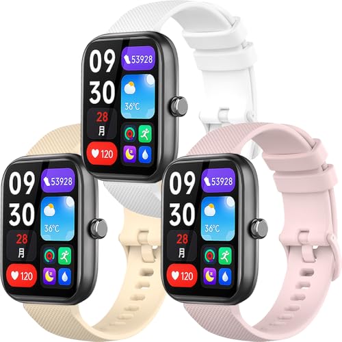 [SHANCHI] �y3�{�Z�b�g�z EchoByte IDW25 1.83�C���` �p �����o���h 22mm �X�}�[�g�E�H�b�`�p �V���R���o���h �G�R�f�� �����ȃO���b�h�p�^�[���f�U�C�� �h���h�� �J�[�h���o�b�N�� �������ߊȒP ���K�ȒʋC��(�z���C�g+�s��