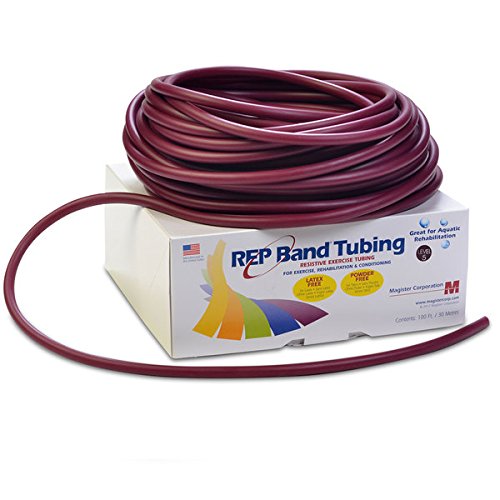 REP Band¨ exercise tubing - latex free - 100 foot - plum, level 5