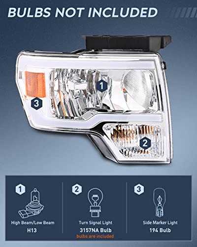 Image of Nilight Headlights Assembly for Ford F150 2009-2014