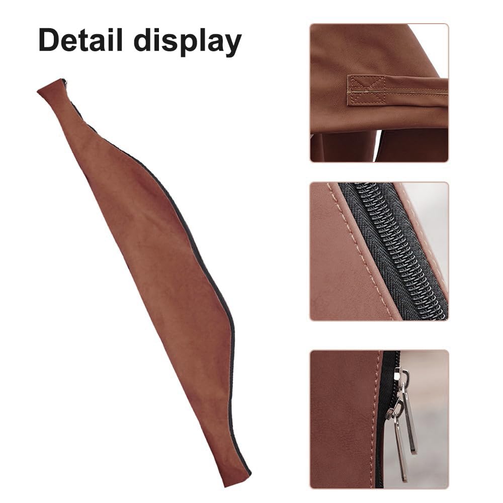 DONGKER Borsa per Arco per Tiro con L'Arco,60" Custodia per Arco Tradizionale Lunga Borsa per Arco in Pelle PU per Arco per Cavallo con Arco Lungo