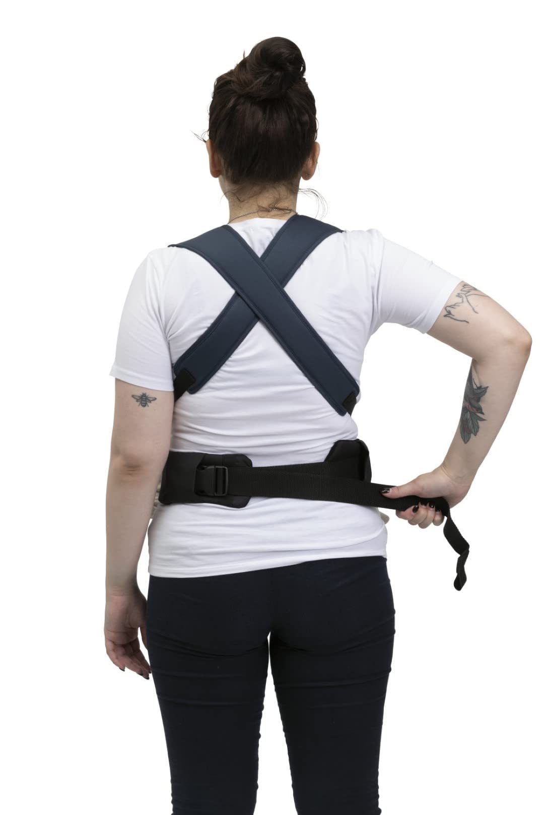 Chicco Skin Fit, Mochila Porta Bebé Ergonómica, Mochila Porteo Infantes de 0 Meses a 9 kg, Ajustable, Marsupio Infantes, Seguro para la Cadera del Bebé, Tirantes Cruzados y Acolchados, Capota, Azul
