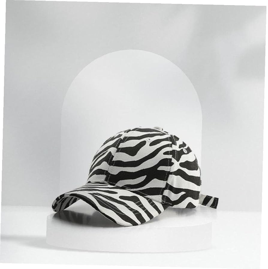 Unisex Zebra Print Baseball Cap Hip Hop Cap Men's Women's