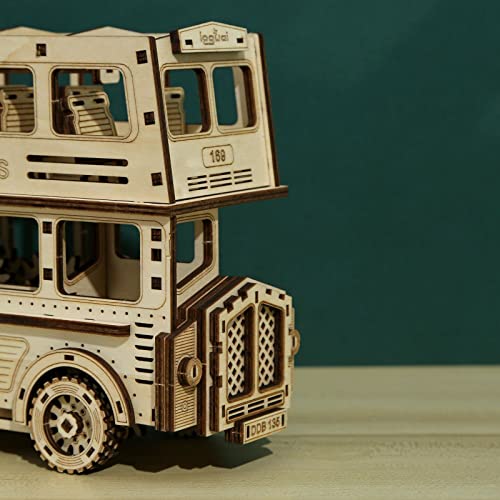 3D Wooden Puzzles Double-Decker Bus Model Kits, Brainteaser And Puzzle For Christmas/Birthday,Gifts For Adults And Teens To Build Combination… #TOP1