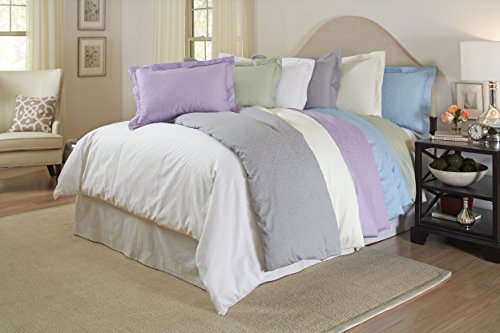 Pointehaven 300 Thread Count Printed Sheet Set, Bone, Twin