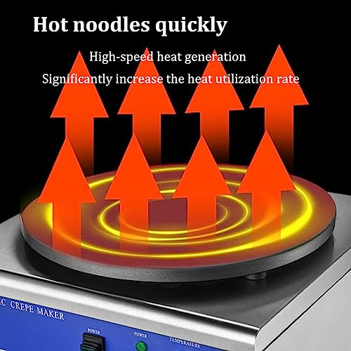 Machine à crêpes à une tête avec thermostat réglable précis - 4