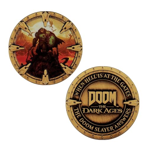 DOOM The Dark Ages Slayer Sammelmünze - Limited Edition offiziell lizenziert Premium Gamer Geschenk für Sammler & Fans