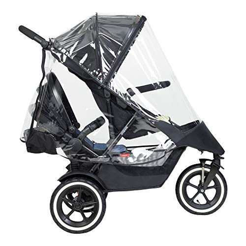 Phil&Teds PT-SPORT-STORMC-V6-9999 Rain & Wind Cover For Inline Stroller thumb #2