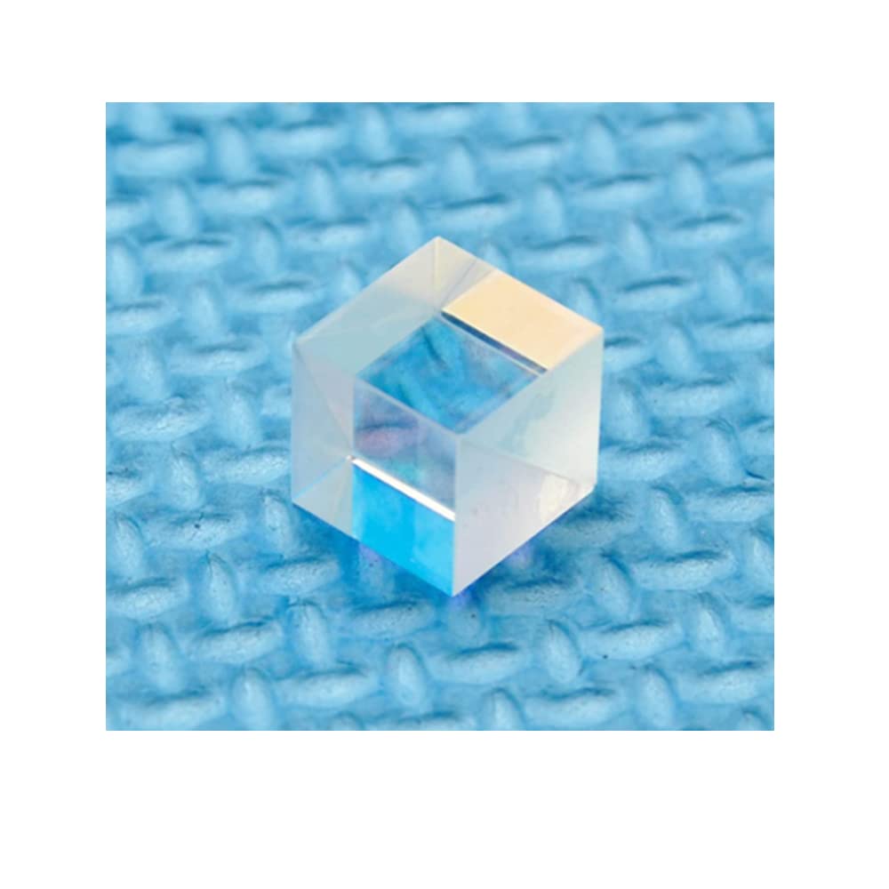 YILUBAO PBS Polarizing Beam Splitter Transparent Lens 630nm-660nm Polarizing Beam Splitter Cubes Lens 10X10mm