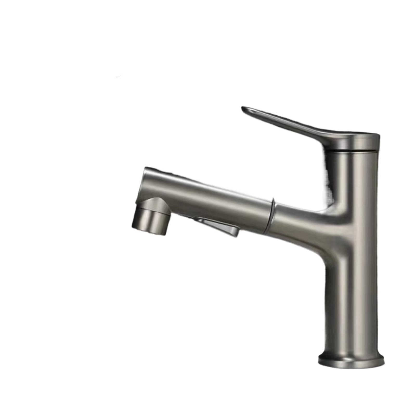 Robinet d'évier rotatif extractible gris idéal pour faciliter la routine matinale