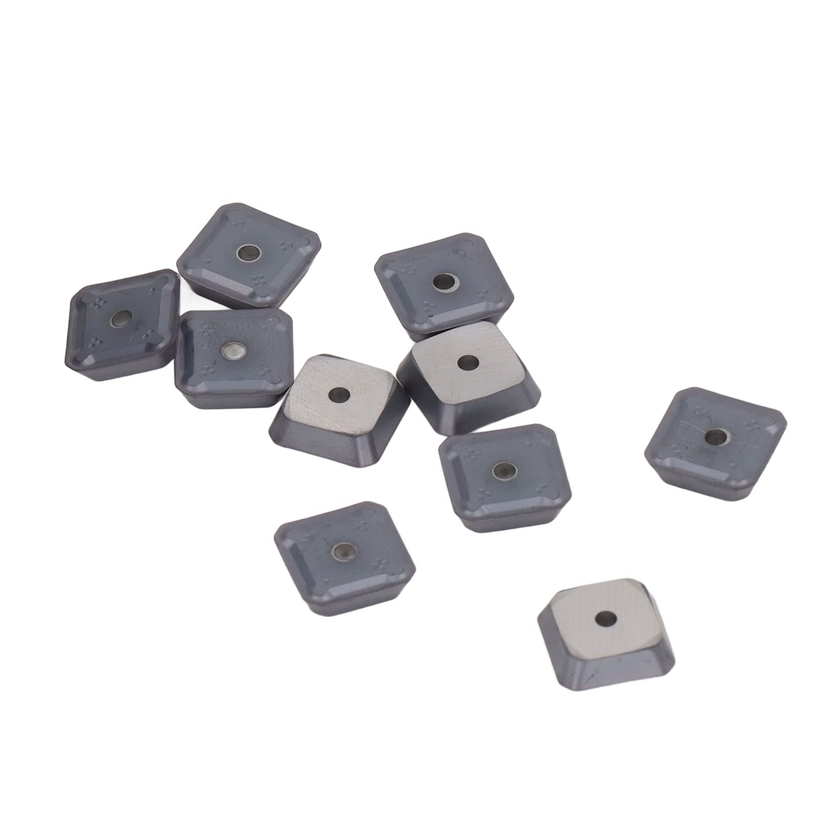 Juego de Herramientas CNC de fresado, cortador de torno de hoja de carburo de inserción giratoria, 10 Uds., SEET1203