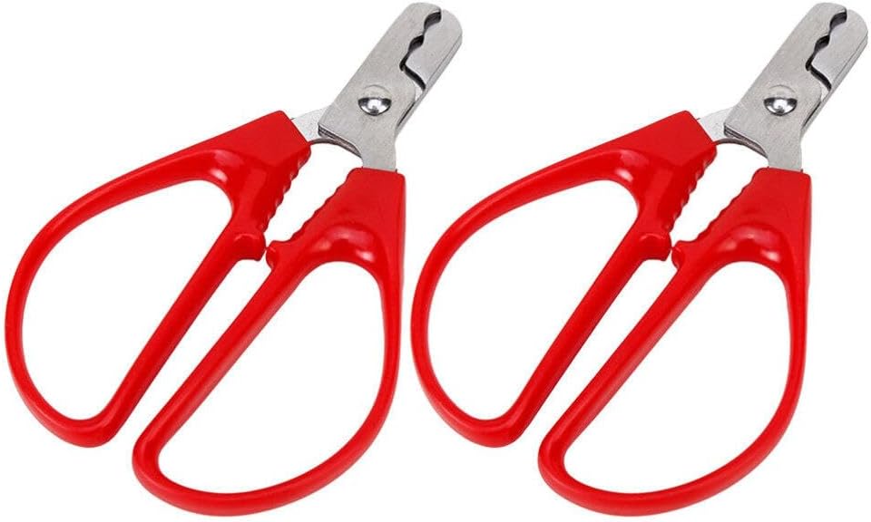 ABOOFAN 2pcs Nut Sheller Nut Crackers Stainless Steel Melon Sunflower Plier Scissor Opener Walnut Pine Sheller Sunflower Peeling Tools Kitchen Utensils Gadgets
