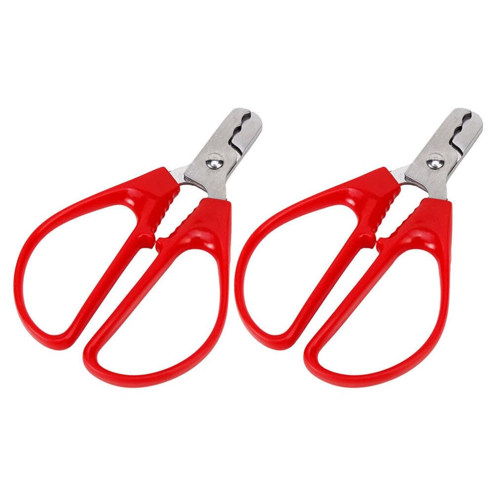 ABOOFAN 2pcs Nut Sheller Nut Crackers Stainless Steel Melon Sunflower Plier Scissor Opener Walnut Pine Sheller Sunflower Peeling Tools Kitchen Utensils Gadgets