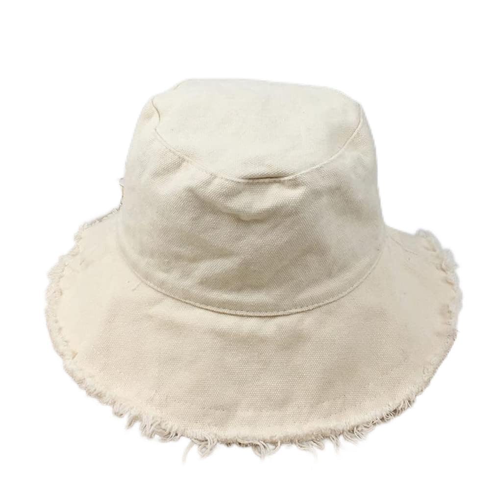 Cappello a Secchiello Donna Uomo Cappelli da Pesca Estivi Cappellino da Pescatore Denim Lavato Donna