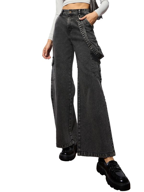 barcino Black Washed Denim Side Pockets Loop Jeans - Expert Choice Deal with 85% Discount on Amazon | Valzo