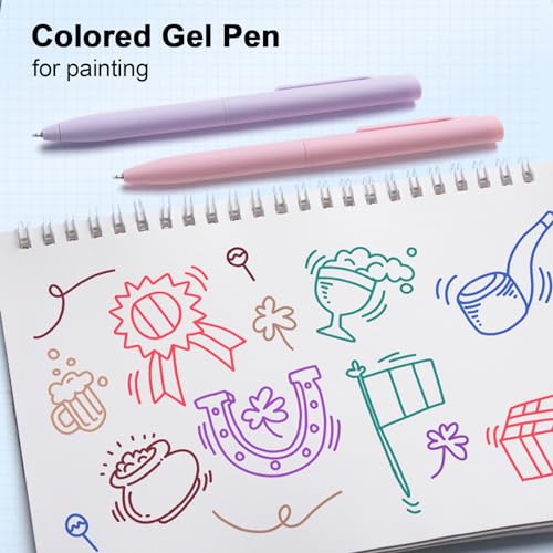 Bolígrafos de Gel Multicolor Retráctiles 6 Pzs 0.5mm miniatura 5