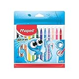 Maped Color'Peps Ocean Plumones lavables con 12 piezas