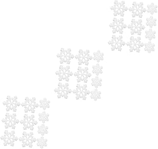 120 Peças Acessórios De Resina De Floco De Neve Decorações Capa De Telefone Com Pingente Acessórios De Telefone Pulseira Amuletos Enfeites De Floco De Neve Amuletos De Floco De SEWACC