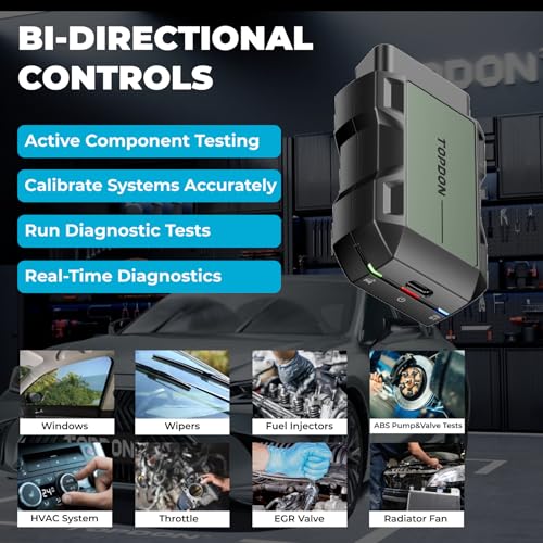 TOPDON TopScan Pro, OBD2 Scanner Bluetooth for iOS & Android, Diagnostic Scan Tool for All Cars, Car Code Reader with Reset Scanner, 13+ Reset Service, 2024 Upgraded Version of Topscan Lite