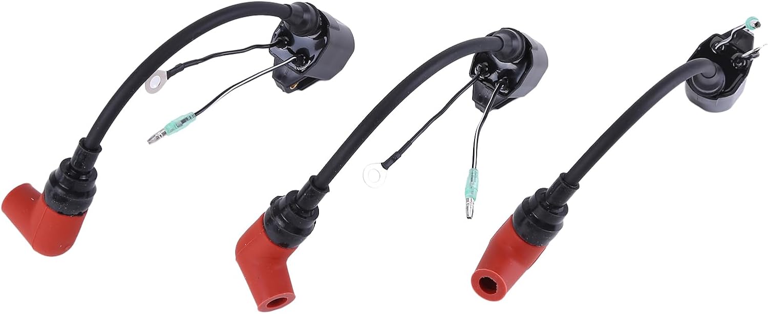 Ignition Coil 697-85570-00-00 6H2-85570-00-00 Compatible for Yamaha B90 B90TLRV 1997 for B90 B90TLRW 1998 for B90 B90TLRX 1999 for C55 C55ELRT/TLRT 1995,for C60 C60ELRU/TLRU 1996
