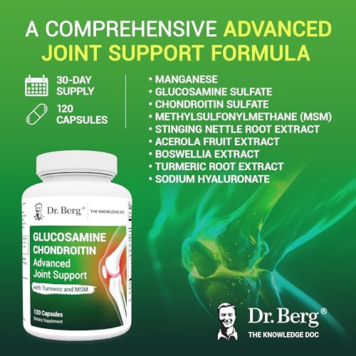 image for Dr. Berg Nutritionals Dr. Berg Glucosamine Chondroitin MSM Turmeric & 