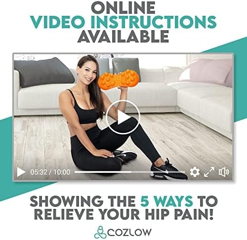 COZLOW Hip Massager for Psoas Release (Extra Firm), Sciatica & Piriformis Syndrome Pain Relief, Trigger Point Massage Tool for Hip & Lower Back Pain image 4