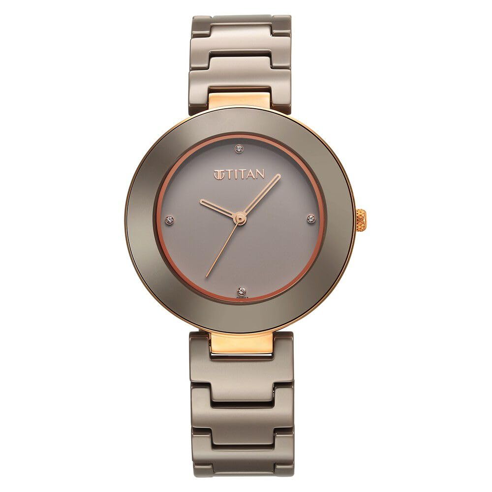 Titan Purple Ceramics Brown Dial Analog Ceramic Strap Watch for Women-NS95189KC07 (B0CSYQMH59) Amazon Price History, Amazon Price Tracker