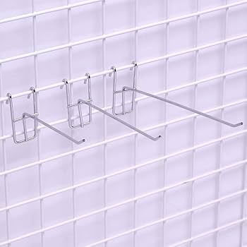 Stainless Steel Grid Wall Bracket Peg Board Display Hook For Panel For Supermark