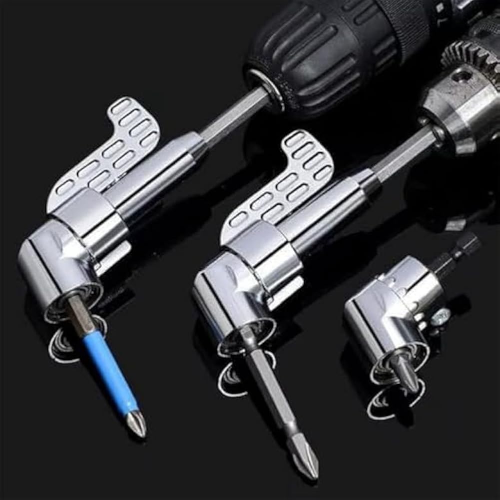 Erpmlyo Corner Tool Screw Hub, Multi-Function Bend Screwdriver Bit, 360° Rotatable 1/4in 3/8in 1/2in Socket Adapter Set - Image 4