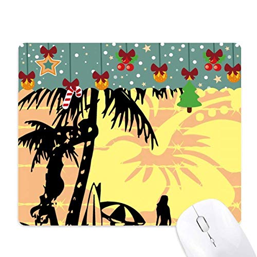 Tapis de souris fleur de noix de coco, le tapis de No&euml;l en caoutchouc id&eacute;al
