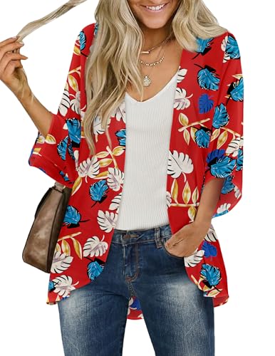 Image of BB&KK Women's Floral Kimono Summer Short Cover Ups Tops