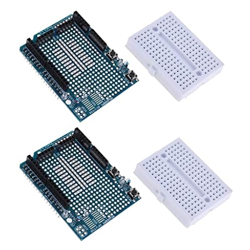 Hailege 2pcs UNO R3 Proto Shield Prototype Expansion Board con SYB-170 Mini Breadboard basado en Arduino UNO R3 ProtoShield | Ya disponible en tu tienda friki favorita! En mundofriki.es!