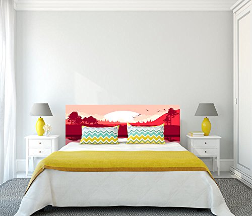 Cabecero Cama PVC Impresión Digital Japones Multicolor 100 x 100 cm | Disponible en Varias Medidas | Cabecero Ligero, Elegante, Resistente y Económico