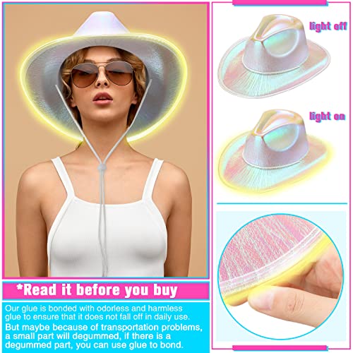 Image of Kigeli 10 Pcs Lights LED Cowboy Hat Adult Flashing