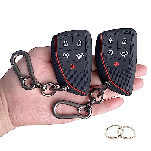 Image of Key Fob Cover for 2026-2022 Chevy Silverado GMC Sierra 1500 2500HD 3500HD