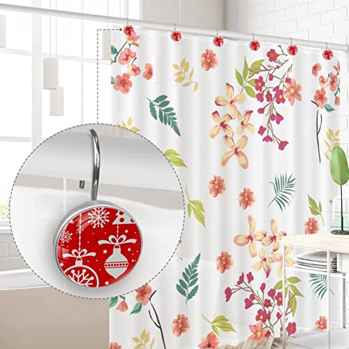 Crochets pour rideau de douche en acier inoxydable lot de 12 accessoires salle de bain
