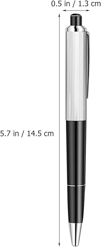 Miniatura 9 de NUOBESTY 5 bolígrafos eléctricos impactantes  Juguetes de broma para estudiantes de oficina y escuela, divertido artilugio, negro, 5.70 pulgadas