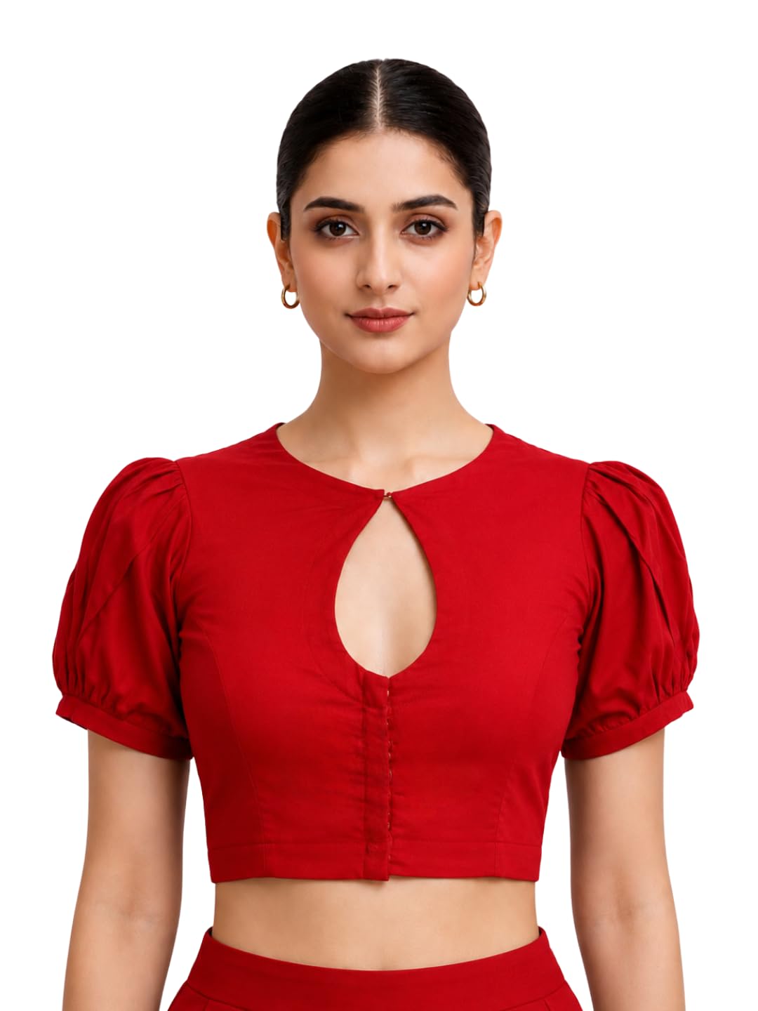 thevasa Women's Divine Keyhole Blouse-picture-40