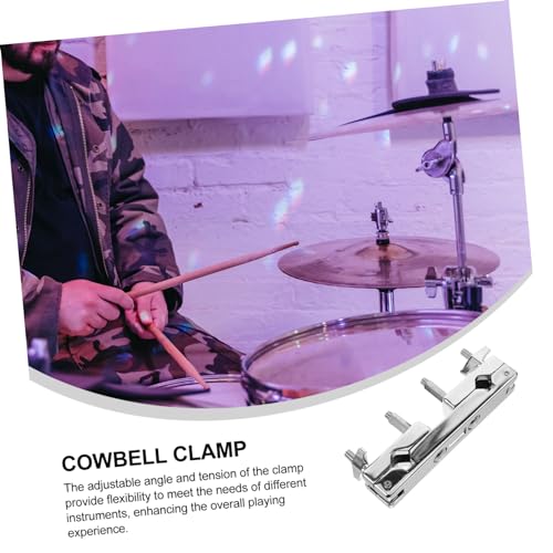 Abrazadera de Batería Ajustable Soporte de Platillo Doble Universal Accesorio para Instrumentos de Percusión miniatura 4