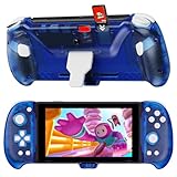 Picture of NexiGo Hall Effect Gripcon with Kickstand and HDMI Out for TV Docking, Hall Sensing Joystick for Switch/Switch OLED, Handheld Mode, 4K/1080P Supported HDMI and USB 3.0 Port, Blue