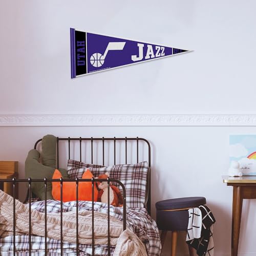 Image of Rico Industries NBA Basketball 12 inch x 30 inch Felt Wall Decor Pennant - Great for Home /Bed Room /Man Cave Decor