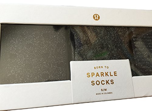 Lululemon Secret Socks 3 Pair Black Show Run Gym - Special Edition-Size S/M