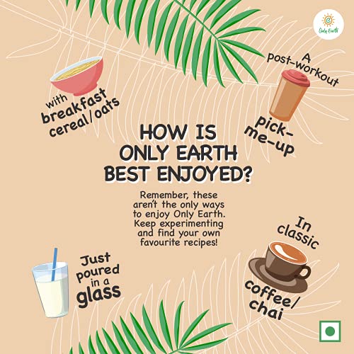 Image of Only Earth Coconut Drink | Best for Coffee, Tea, Cereals, Shakes or As Is | 40% Coconut Water + 59% Coconut Milk | Dairy Free | Unsweetened | Plant-Based | Source of Calcium | Preservatives Free | No Added Sugar | No Trans-Fat |Thai Coconuts (Pack of 6)