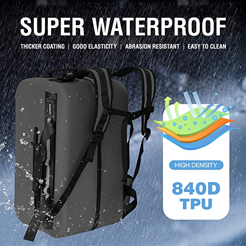 50L-Waterproof-Dry-Duffle-Bag-Dry-Backpack-840D-TPU-Heavy-Duty-Dry-BagRubber-Airtight-Zipper-for-KayakingBoatingMotorcyclingCampingRaftingSurfing-SwimmingFishingBeach-VacationGrey