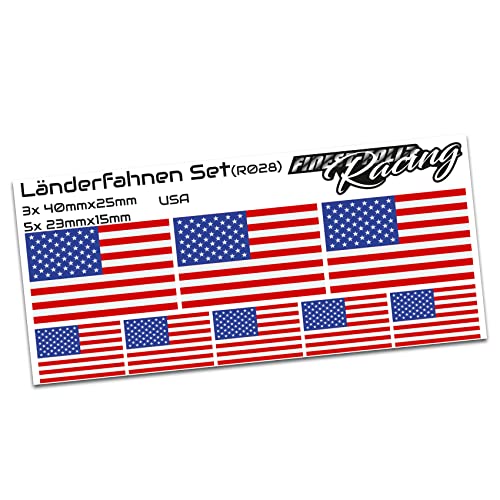 3 x Stickers Drapeau Drapeau Américain RC Car Voiture Stickers voiture et moto vélo