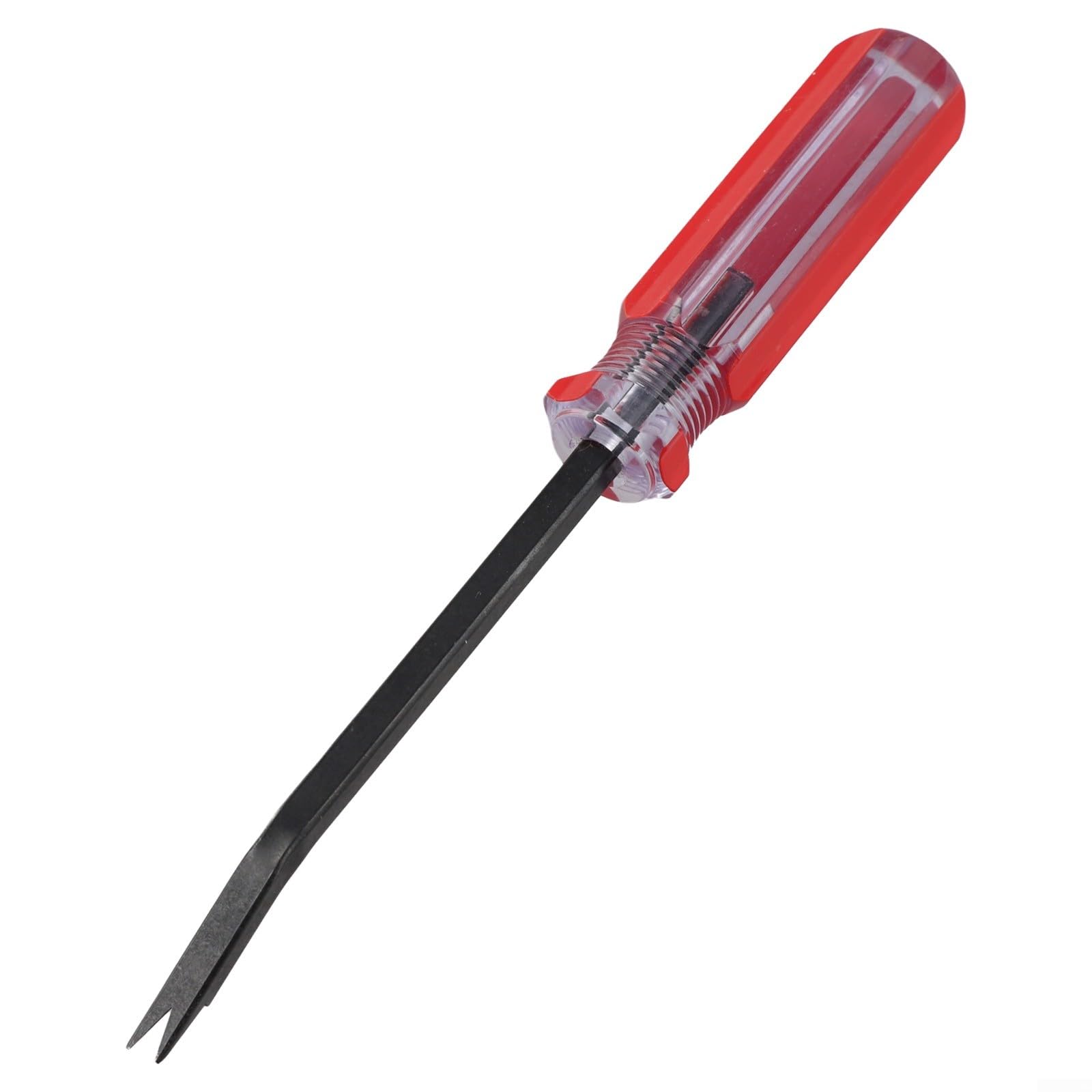 RiseNova Staple Puller, Heavy Duty Alloy Steel Staple Remover Tool 15 Degree Lever Design for Upholstery Wood Floor Photo Frame 2 Pack(Red)