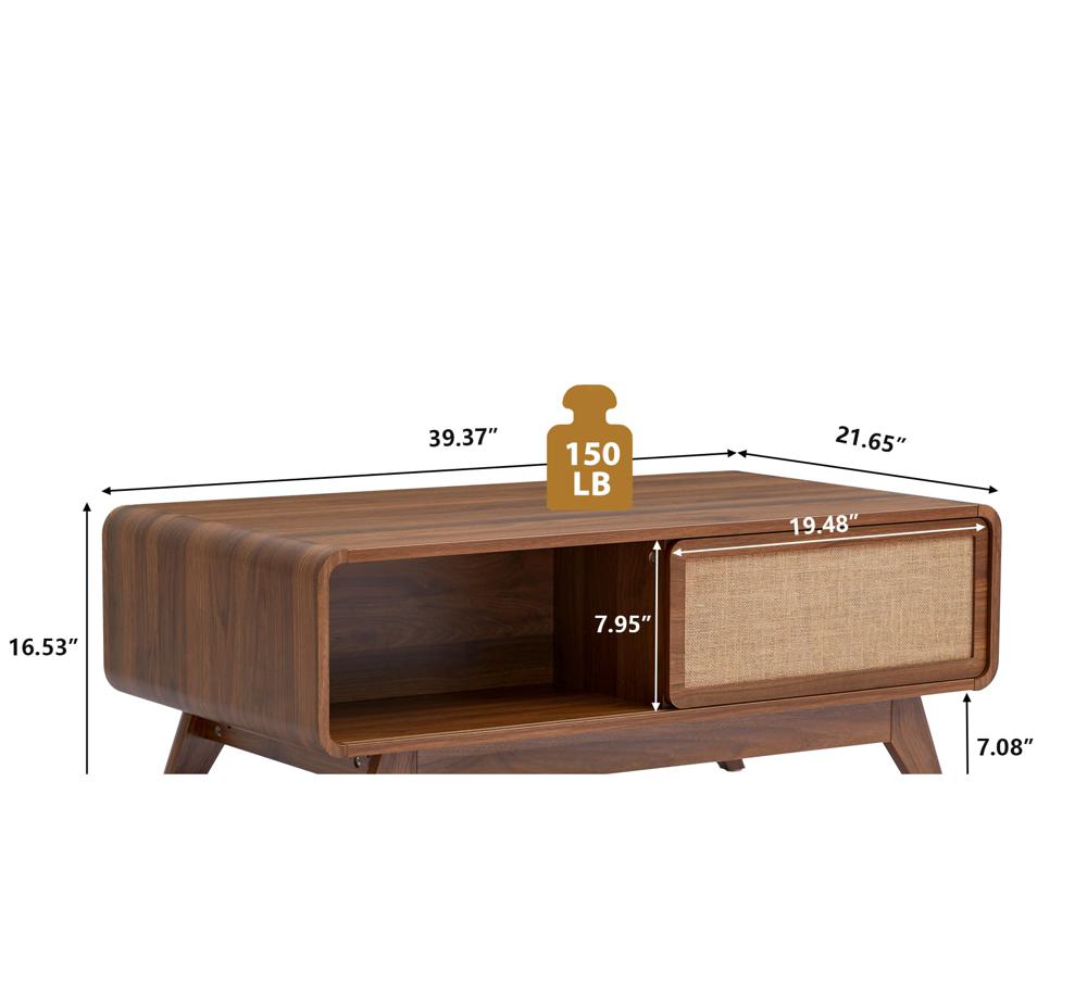 Amazon.com: AVZEAR Mid Century Modern Coffee Table with Storage