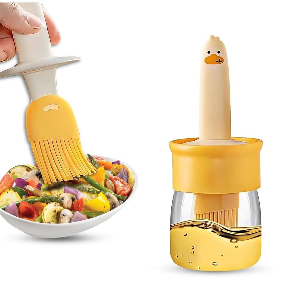 ALINCOLN Premium Oil Dispenser Bottle with Silicone Brush 200ML – Leakproof Transparent Jar for Cooking, Baking, BBQ | Versatile Oil Container with Brush for Oil (Pack of 1) (B0D9Y5HRK5) Amazon Price History, Amazon Price Tracker