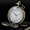 Tiong Vintage Octopus Hollow Quartz Pocket Watch Steampunk Bronze Pocket Watch with Necklace Gift for Men #3